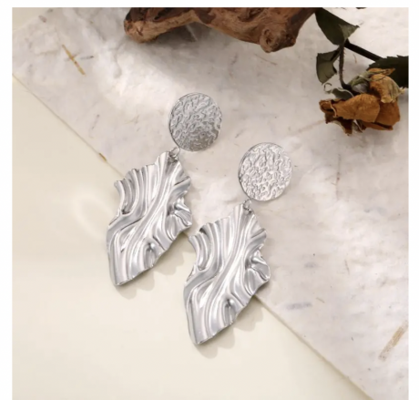 Boucles Charlotte argentées