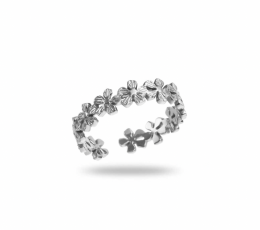 Bague Maé argentée